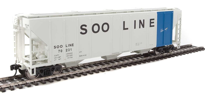 Walthers Mainline 910-7476 HO Scale 50' PS-2 CD 4427 Covered Hopper SOO Line 70231 