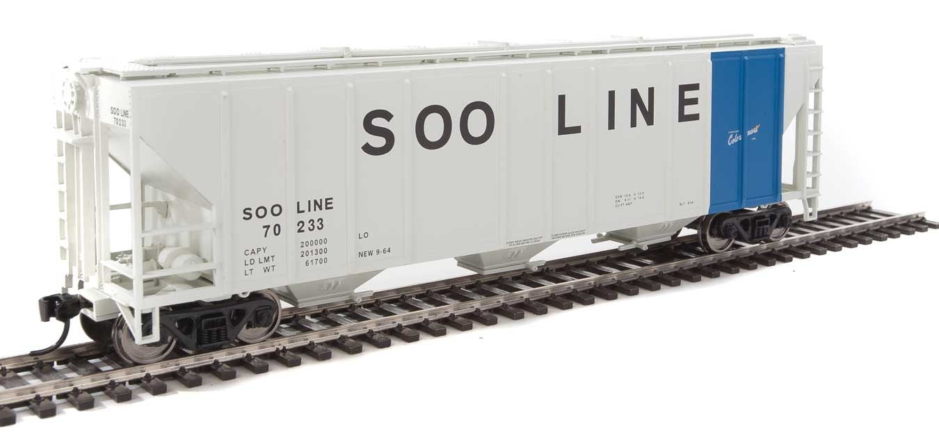 Walthers Mainline 910-7477 HO Scale 50' PS-2 CD 4427 Covered Hopper SOO Line 70233 