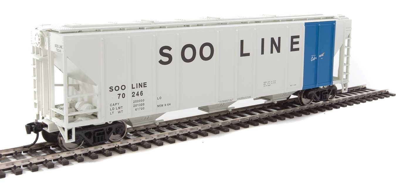 Walthers Mainline 910-7478 HO Scale 50' PS-2 CD 4427 Covered Hopper SOO Line 70246 
