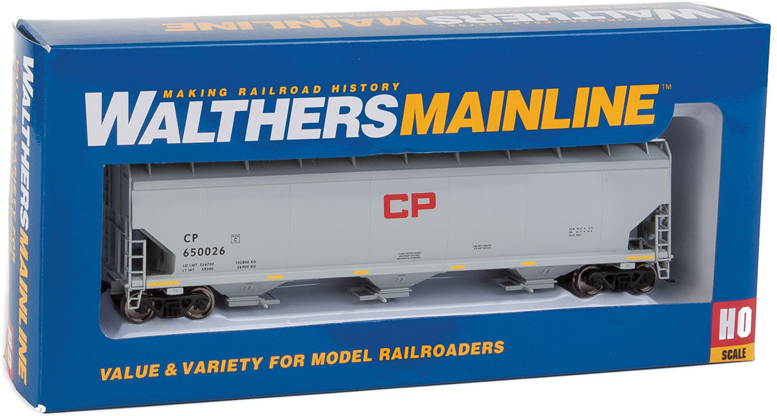 Walthers Mainline 910-7634 HO Scale 60' NSC 5150 3 Bay Covered Hopper Canadian Pacific CP 650026
