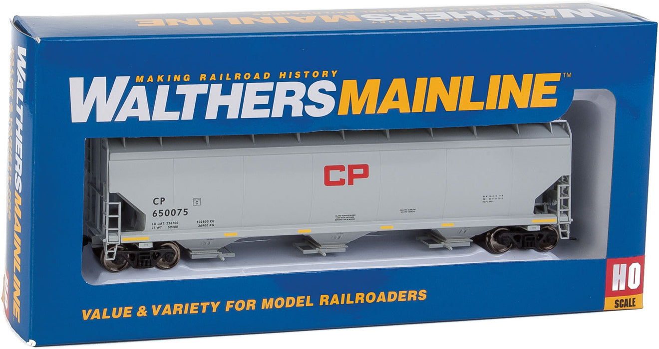 Walthers Mainline 910-7636 HO Scale 60' NSC 5150 3 Bay Covered Hopper Canadian Pacific CP 650075
