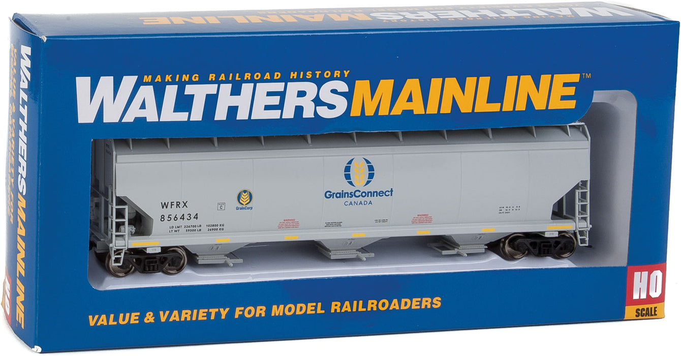 Walthers Mainline 910-7645 HO Scale 60' NSC 5150 3 Bay Covered Hopper Grain Connect WFRX 856434
