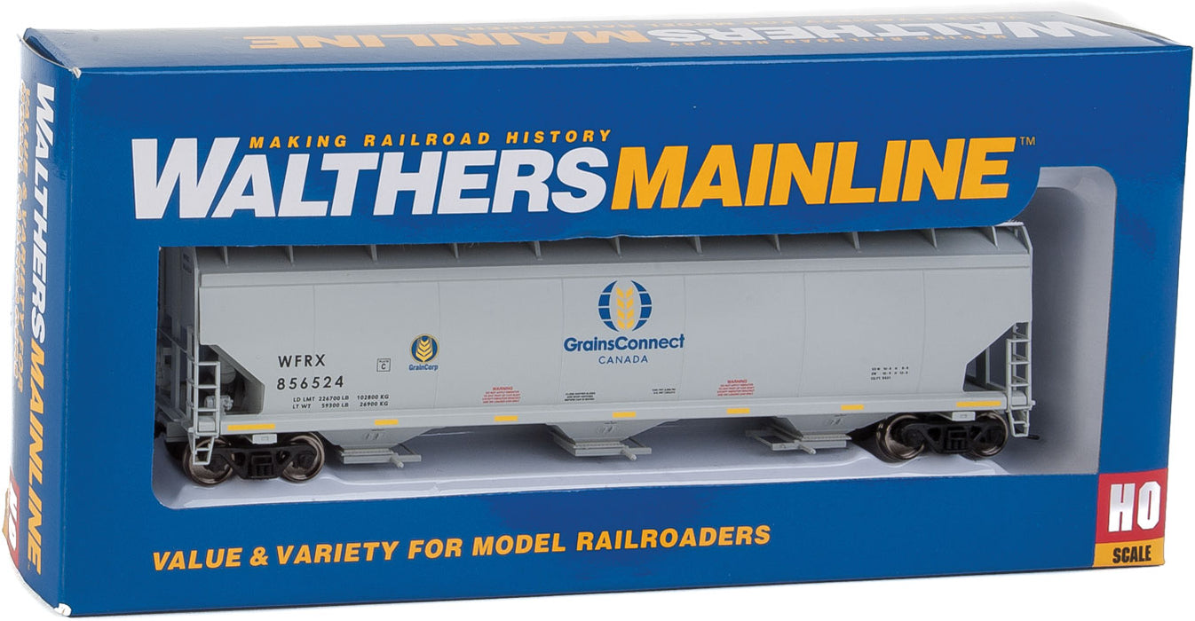 Walthers Mainline 910-7647 HO Scale 60' NSC 5150 3 Bay Covered Hopper Grain Connect WFRX 856524