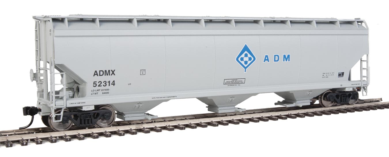 Walthers Mainline 910-7658 HO Scale 60' NSC 5150 3 Bay Covered Hopper ADMX 52314
