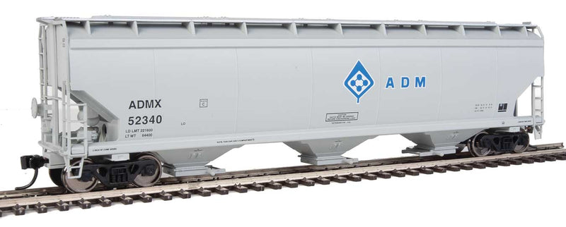 Walthers Mainline 910-7660 HO Scale 60' NSC 5150 3 Bay Covered Hopper ADMX 52340 - USED