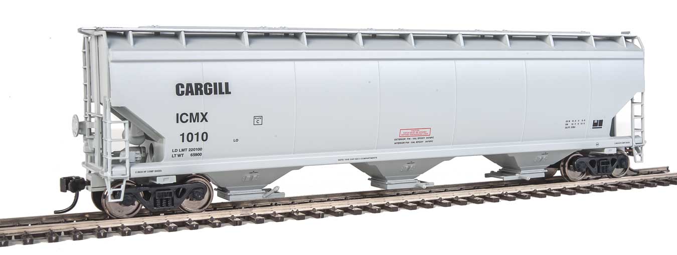 Walthers Mainline 910-7669 HO Scale 60' NSC 5150 3 Bay Covered Hopper Cargill ICMX 1010