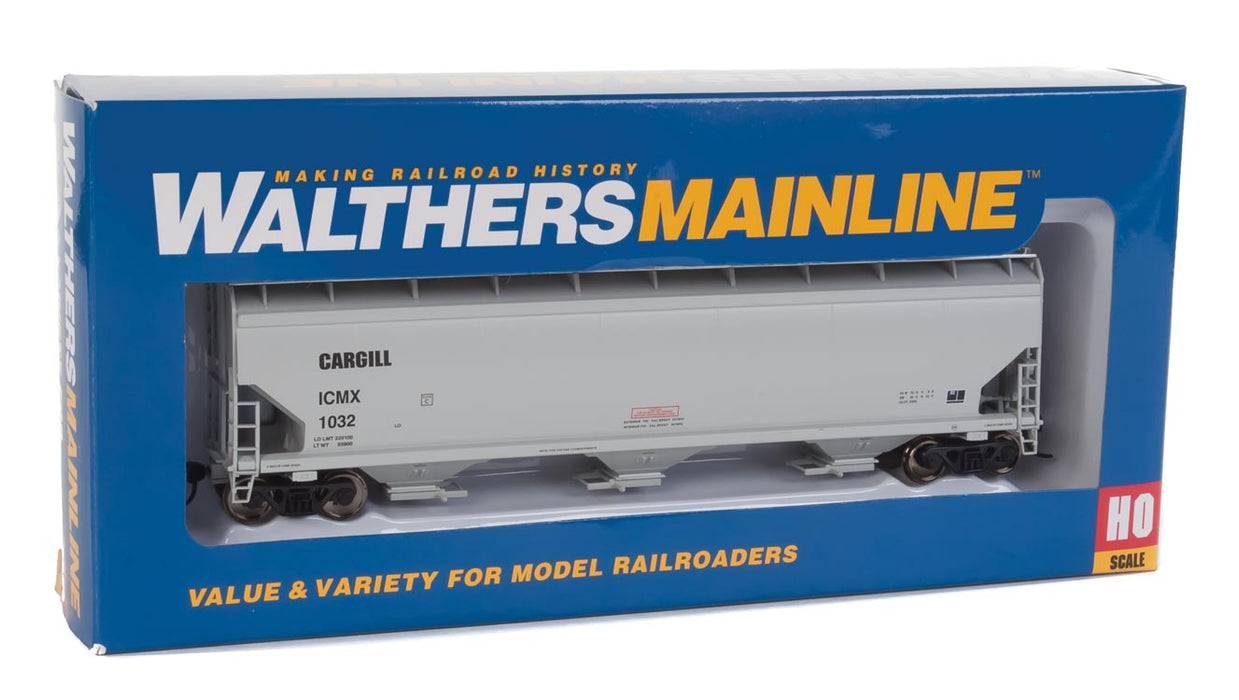 Walthers Mainline 910-7671 HO Scale 60' NSC 5150 3 Bay Covered Hopper Cargill ICMX 1032