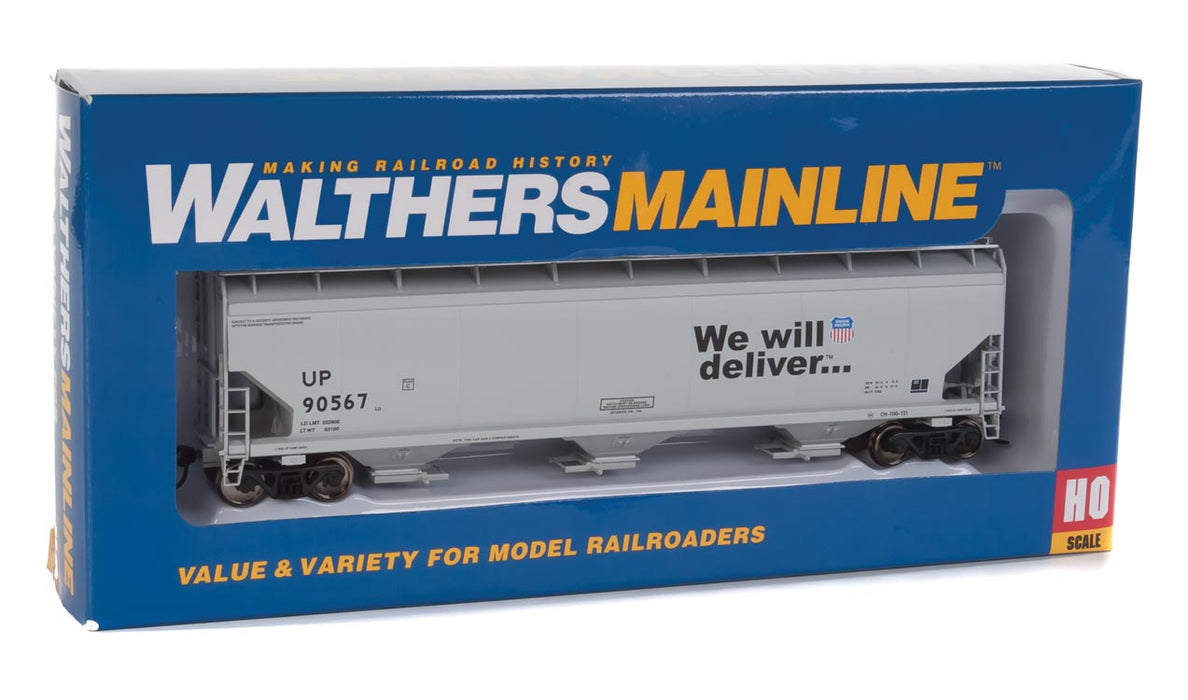 Walthers Mainline 910-7677 HO Scale 60' NSC 5150 3 Bay Covered Hopper Union Pacific UP 90567