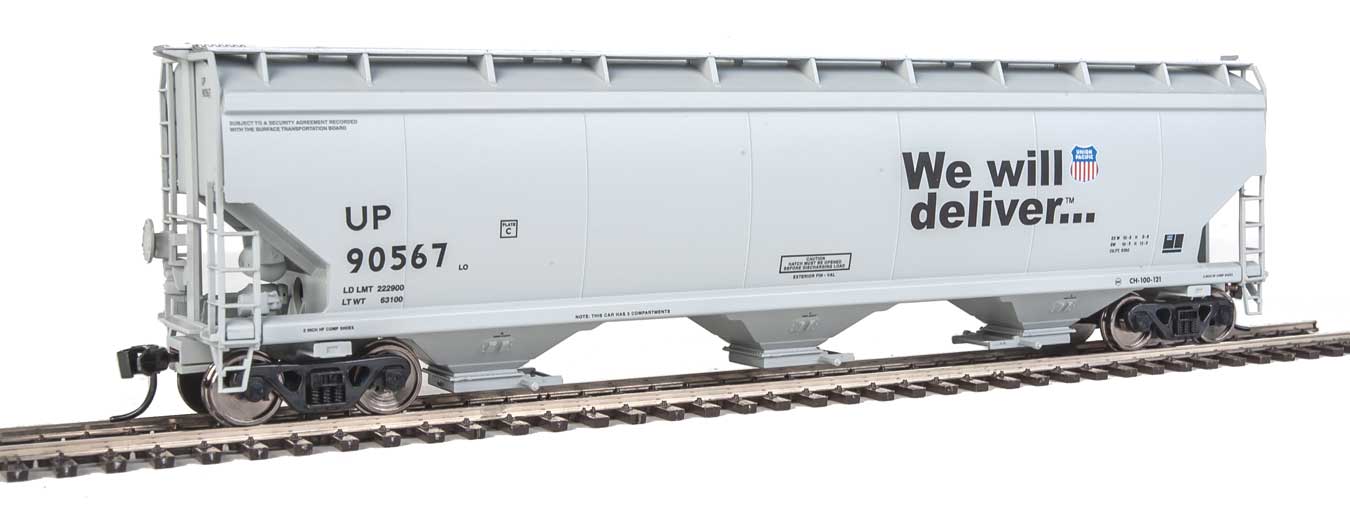 Walthers Mainline 910-7677 HO Scale 60' NSC 5150 3 Bay Covered Hopper Union Pacific UP 90567