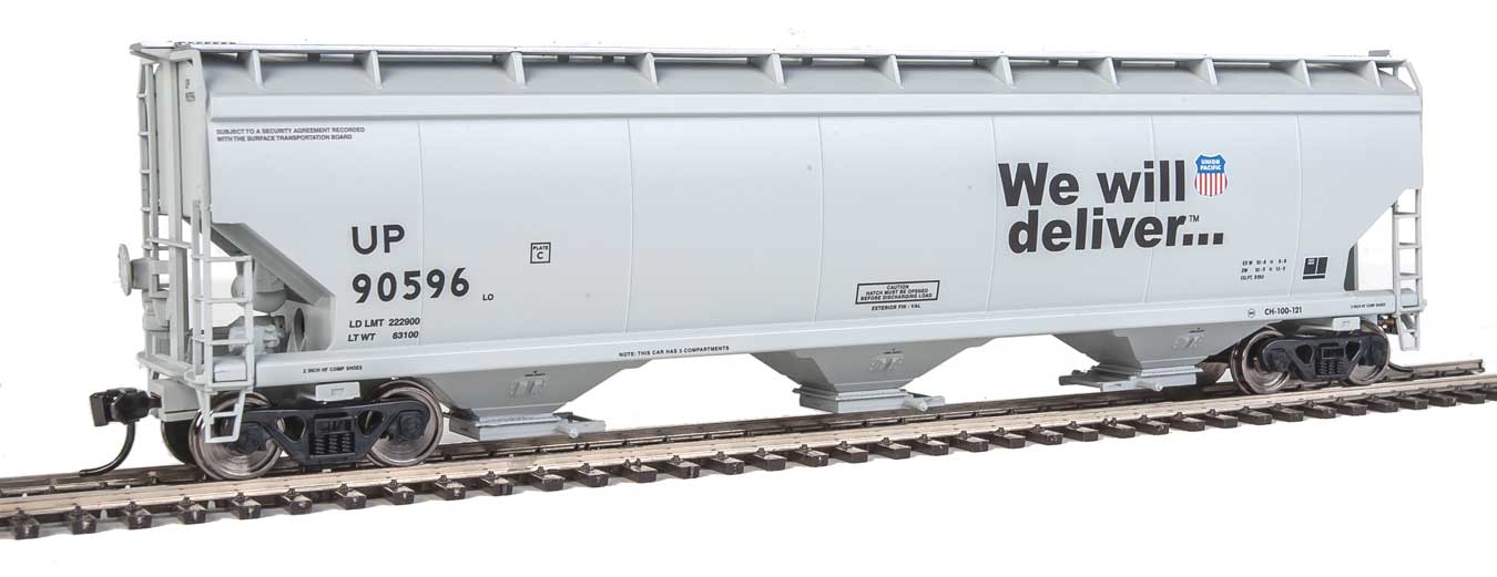 Walthers Mainline 910-7679 HO Scale 60' NSC 5150 3 Bay Covered Hopper Union Pacific UP 90596