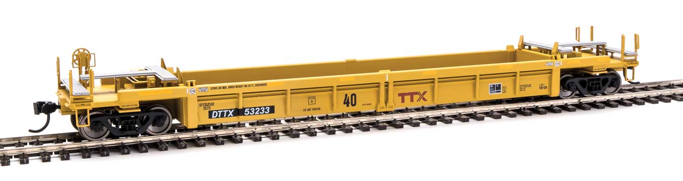 Walthers Mainline 910-8405 HO Scale Thrall Rebuilt 40' Well Car TTX DTTX 53233