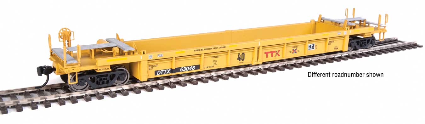 Walthers Mainline 910-8409 HO Scale Thrall Rebuilt 40' Well Car TTX DTTX 53125