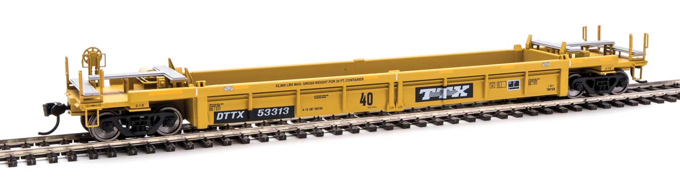 Walthers Mainline 910-8415 HO Scale Thrall Rebuilt 40' Well Car TTX DTTX 53313