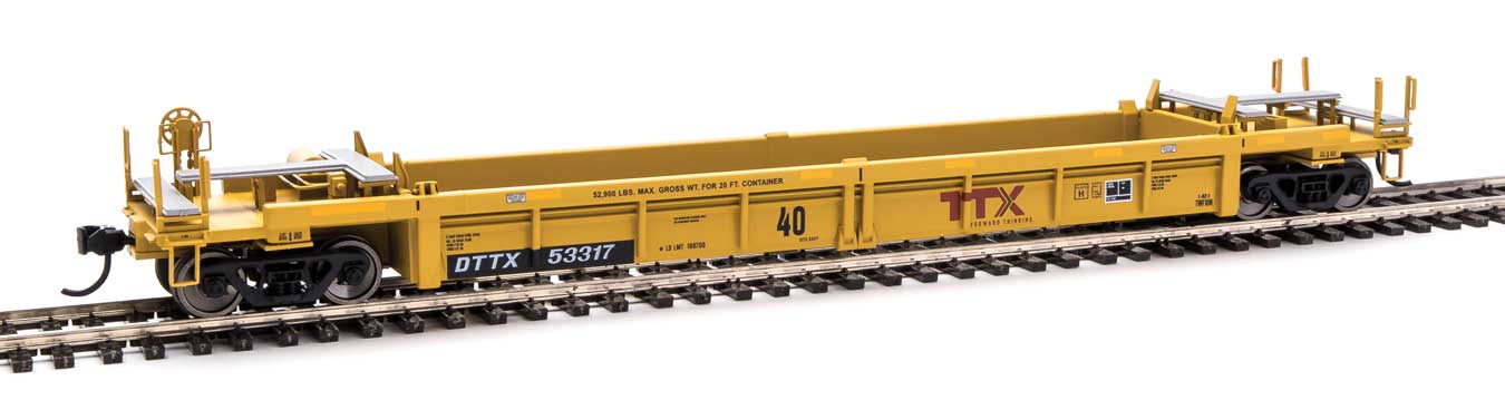 Walthers Mainline 910-8418 HO Scale Thrall Rebuilt 40' Well Car TTX DTTX 53317