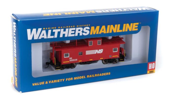 Walthers Mainline 910-8760 HO Scale Wide Vision Caboose Norfolk Southern NS 555535