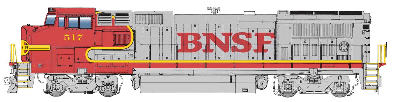 Walthers Mainline 910-9569 HO Scale GE Dash 8-40BW Diesel BNSF 557