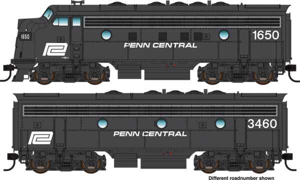 Walthers Mainline 910-9960 HO Scale EMD F7A-B Diesel Set Penn Central PC 1683/3464