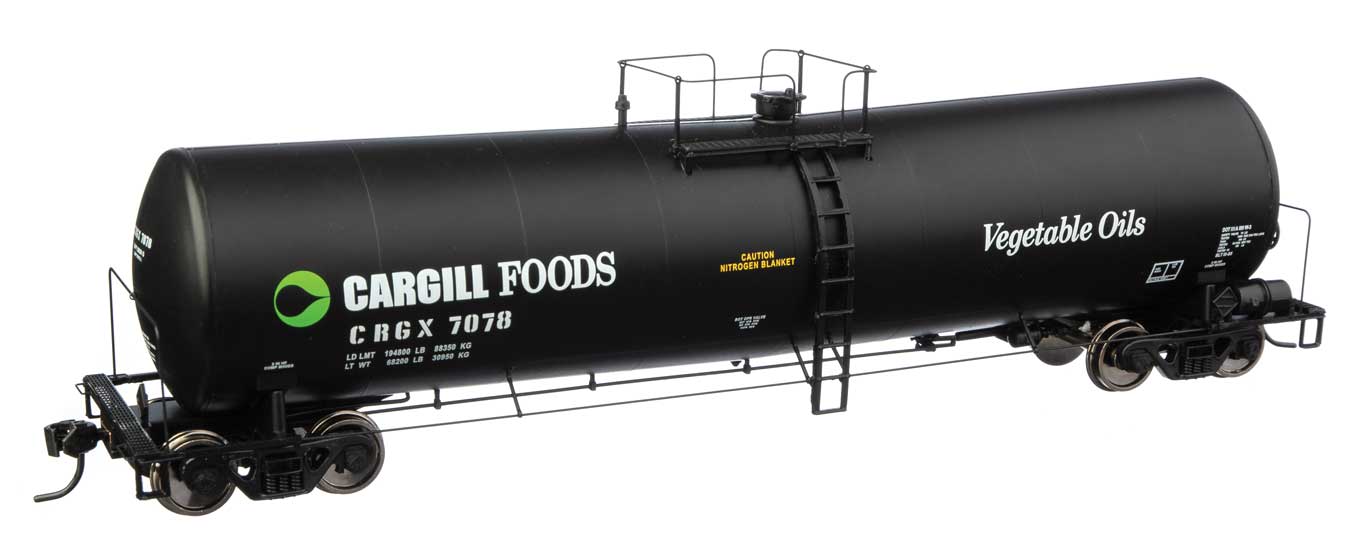 Walthers Proto 920-100250 HO Scale 23,000 Gallen Funnel Flow Tank Car Cargill CRGX 7078