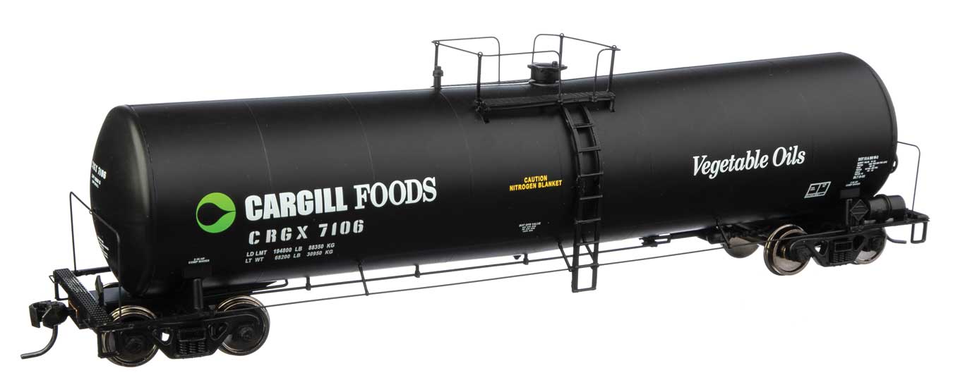 Walthers Proto 920-100251 HO Scale 23,000 Gallen Funnel Flow Tank Car Cargill CRGX 7106