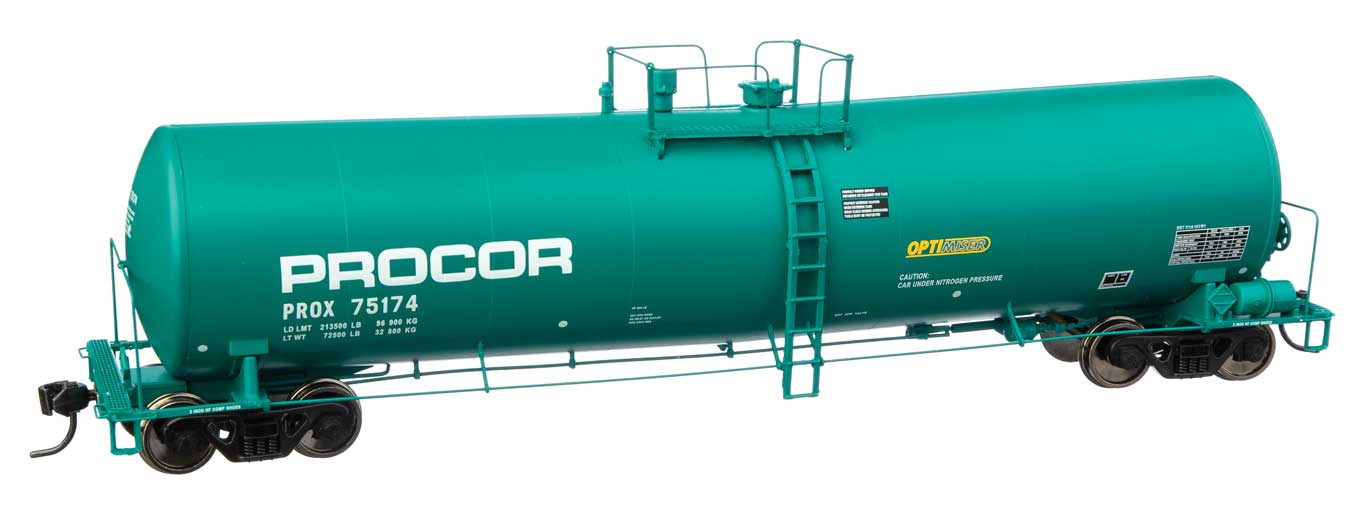 Walthers Proto 920-100260 HO Scale 23,000 Gallen Funnel Flow Tank Car Procor PROX 75174