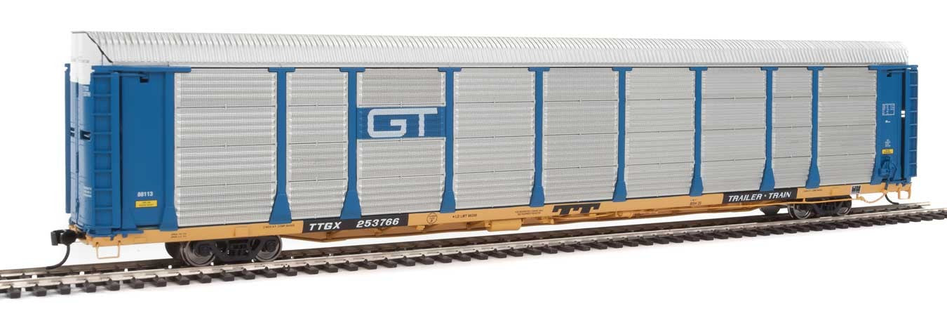 Walthers Proto 920-101338 HO Scale 89' Bi-level Auto Carrier Grand Trunk Western GTW TTGX 253766 