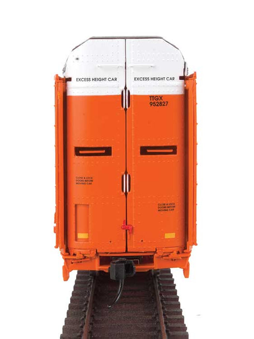 Walthers Proto 920-101348 HO Scale 89' Bi-Level Auto Carrier Orange BNSF 27796 TTGX 952908