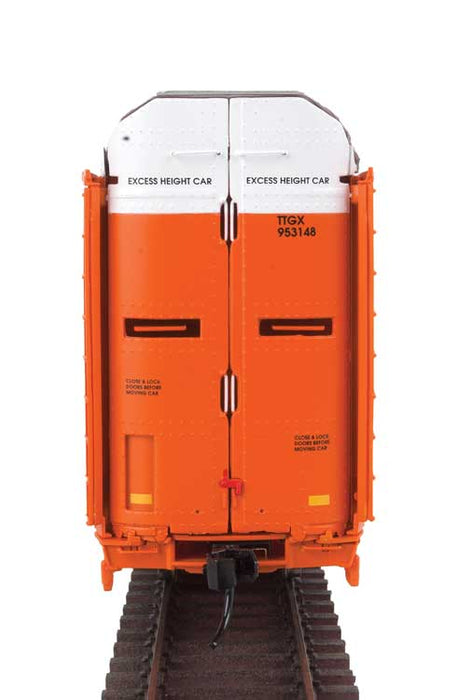 Walthers Proto 920-101349 HO Scale 89' Bi-Level Auto Carrier Orange BNSF 28016 TTGX 953148