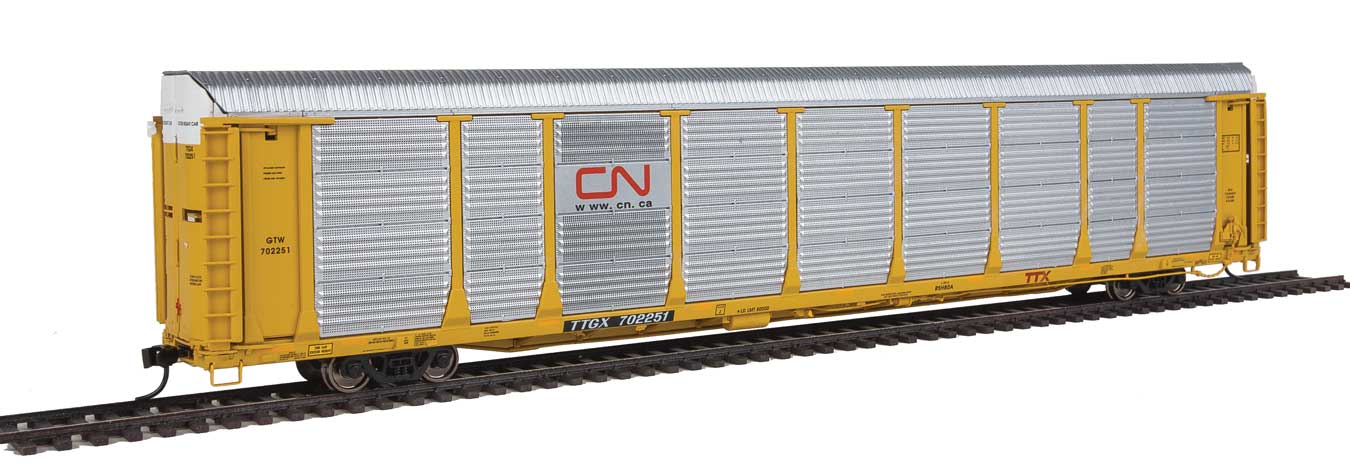 Walthers Proto 920-101352 HO Scale 89' Bi-Level Auto Carrier Canadian National CN/GTW TTGX 702251