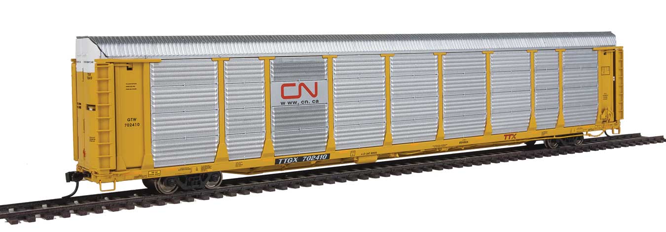 Walthers Proto 920-101354 HO Scale 89' Bi-Level Auto Carrier Canadian National CN/GTW TTGX 702410