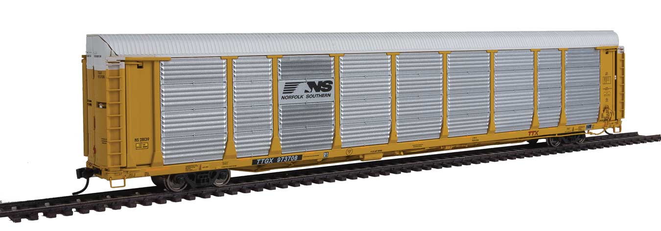 Walthers Proto 920-101363 HO Scale 89' Bi-Level Auto Carrier Norfolk Southern NS 28139 TTGX 973708