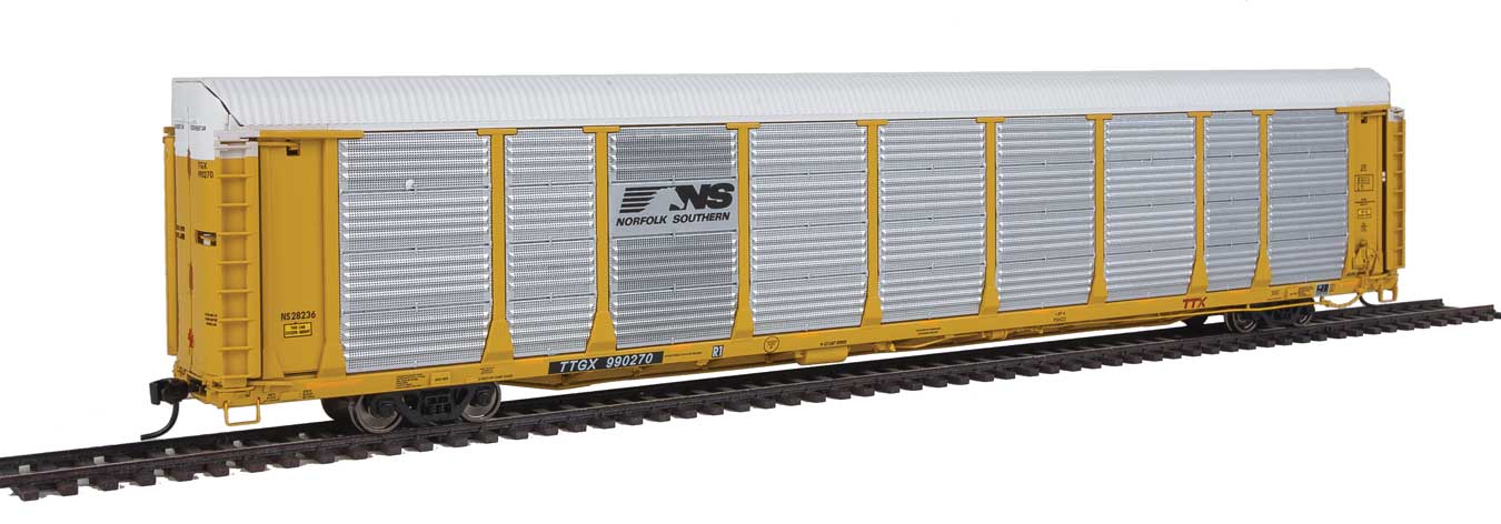 Walthers Proto 920-101365 HO Scale 89' Bi-Level Auto Carrier Norfolk Southern NS 28236 TTGX 990270
