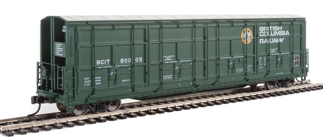 Walthers Proto 920-101918 HO Scale All-Door Boxcar BC Rail BCIT 800105