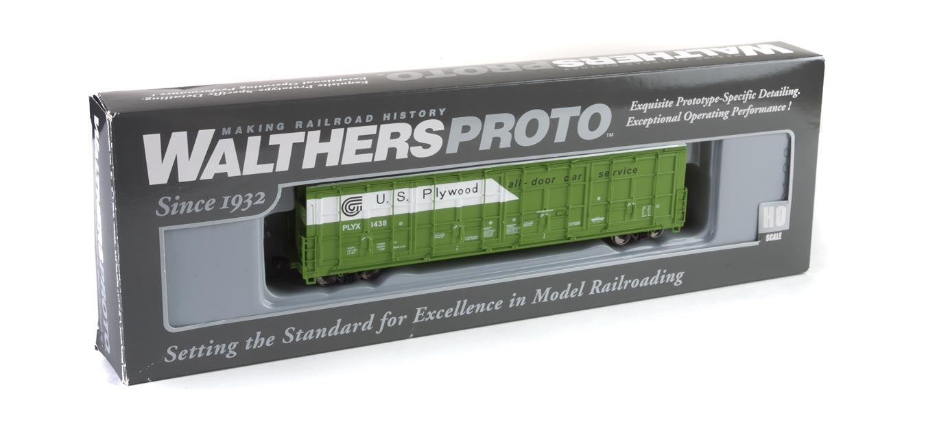 Walthers Proto 920-101935 HO Scale All-Door Boxcar US Plywood PLYX 1438