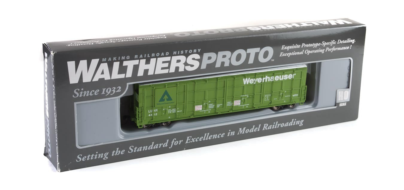 Walthers Proto 920-101936 HO Scale All-Door Boxcar Weyerhaeuser LUNX 4412