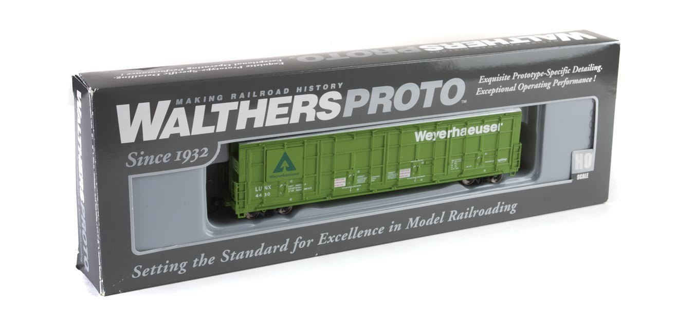 Walthers Proto 920-101937 HO Scale All-Door Boxcar Weyerhaeuser LUNX 4430