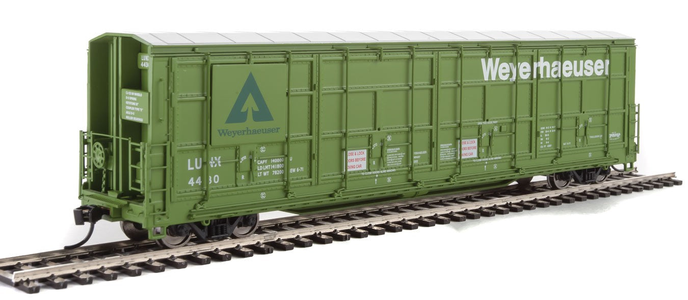 Walthers Proto 920-101937 HO Scale All-Door Boxcar Weyerhaeuser LUNX 4430