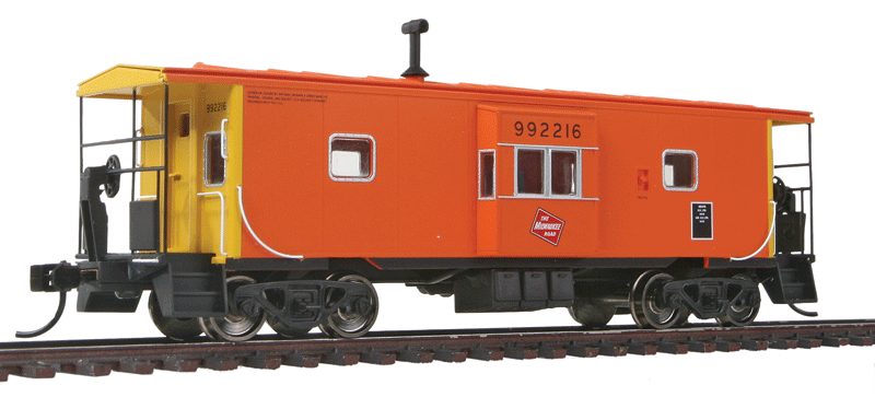 Walthers Proto 920-103303 HO Scale 39' Bay Window Caboose Milwaukee Road MILW 992216 - NOS