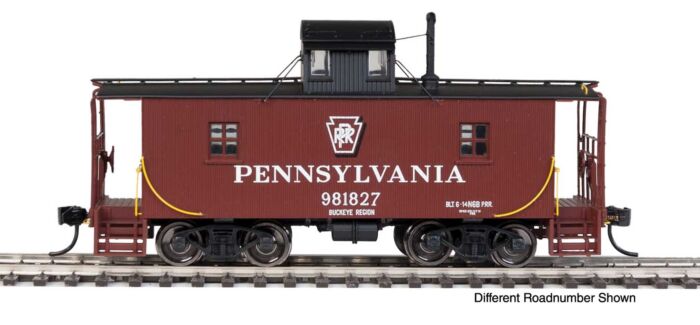 Walthers Proto 920-103409 HO Scale PRR N6b Wood Cabin Car "Shadow Keystone" Pennsylvania 980931