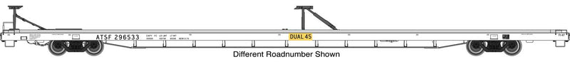 Walthers Proto 920-104213 HO Scale Bethlehem Flush-Deck Flatcar Santa Fe "Dual 45" ATSF 296539