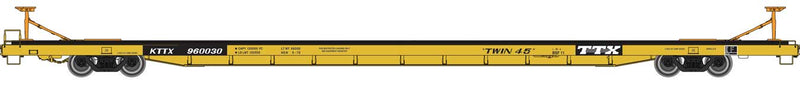 Walthers Proto 920-104215 HO Scale Bethlehem Flush-Deck Flatcar TTX "Twin 45" KTTX 960030