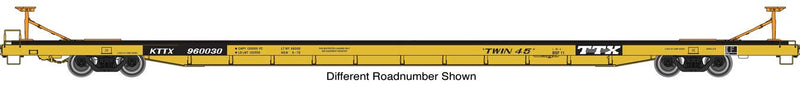 Walthers Proto 920-104216 HO Scale Bethlehem Flush-Deck Flatcar TTX "Twin 45" KTTX 960036