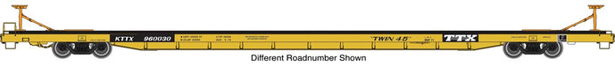 Walthers Proto 920-104217 HO Scale Bethlehem Flush-Deck Flatcar TTX "Twin 45" KTTX 960039
