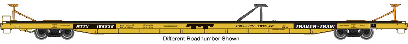 Walthers Proto 920-104220 HO Scale Bethlehem Flush-Deck Flatcar TTX "Triple 28" RTTX 160906