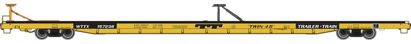 Walthers Proto 920-104227 HO Scale Bethlehem Flush-Deck Flatcar TTX "Twin 45" WTTX 157236