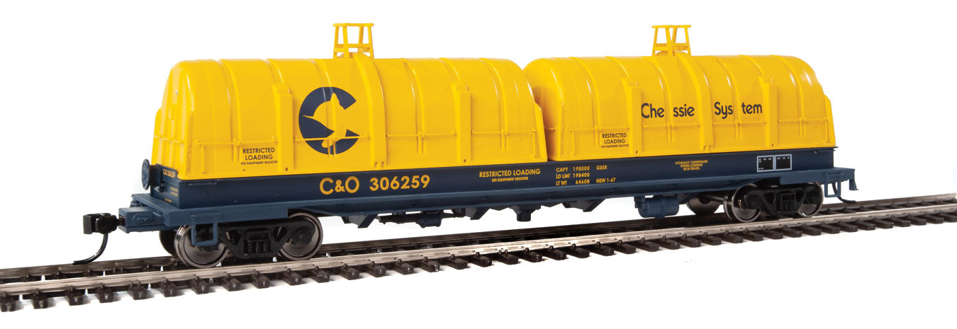 Walthers Proto 920-105215 HO Scale 50' Cushion Coil Car Chessie System C&O 306259