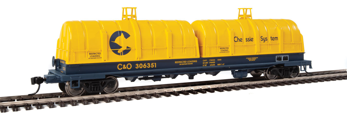 Walthers Proto 920-105216 HO Scale 50' Cushion Coil Car Chessie System C&O 306351
