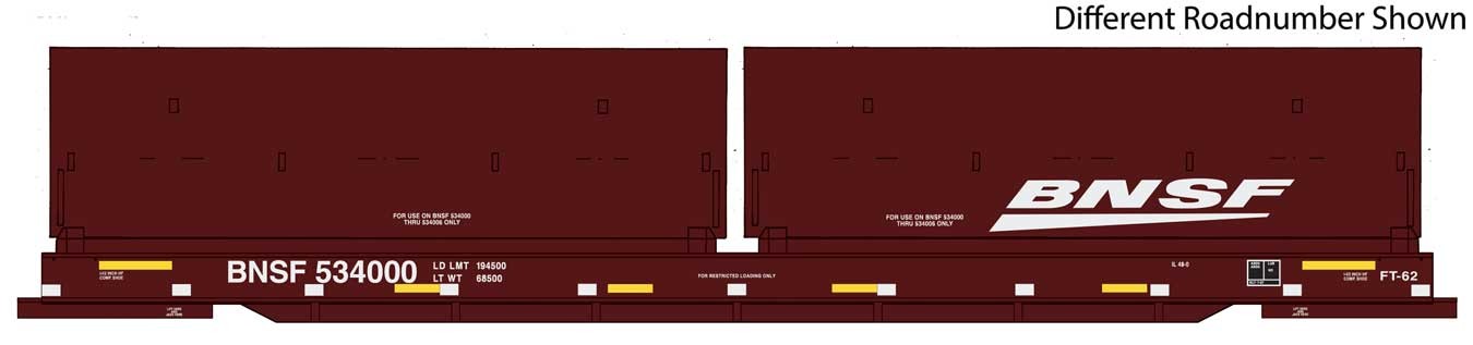 Walthers Proto 920-105237 HO Scale 50' Evans Cushion Coil Car BNSF 534002 