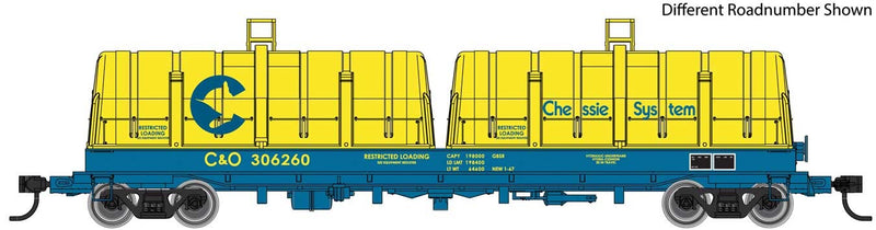 Walthers Proto 920-105241 HO Scale 50' Evans Cushion Coil Car Chessie System C&O 306295 