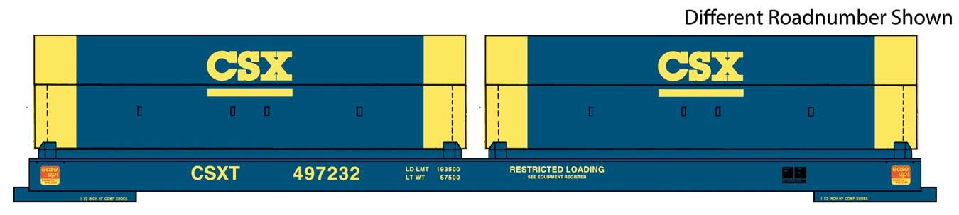 Walthers Proto 920-105242 HO Scale 50' Evans Cushion Coil Car CSX 497232 