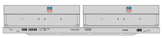 Walthers Proto 920-105257 HO Scale 50' Evans Cushion Coil Car UP/CNW 249104 